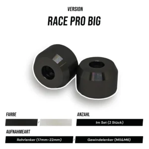 Thumbnail 1 for Universal Motorrad Lenkerenden Lenkergewichte Schwer Edelstahl RACE PRO BIG