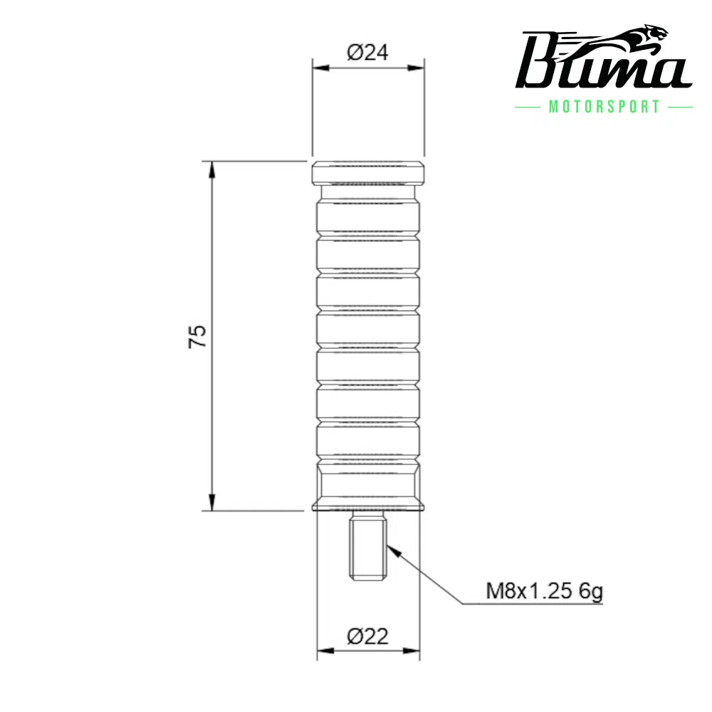 Product image 18 for Universal Motorrad Fußrasten Fußstützen RACE
