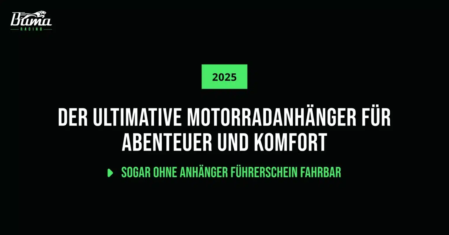 Der ultimative Motorradanhänger ohne führerschein fahrbar. Für Abenteuer und Komfort. Blog artikel cover image