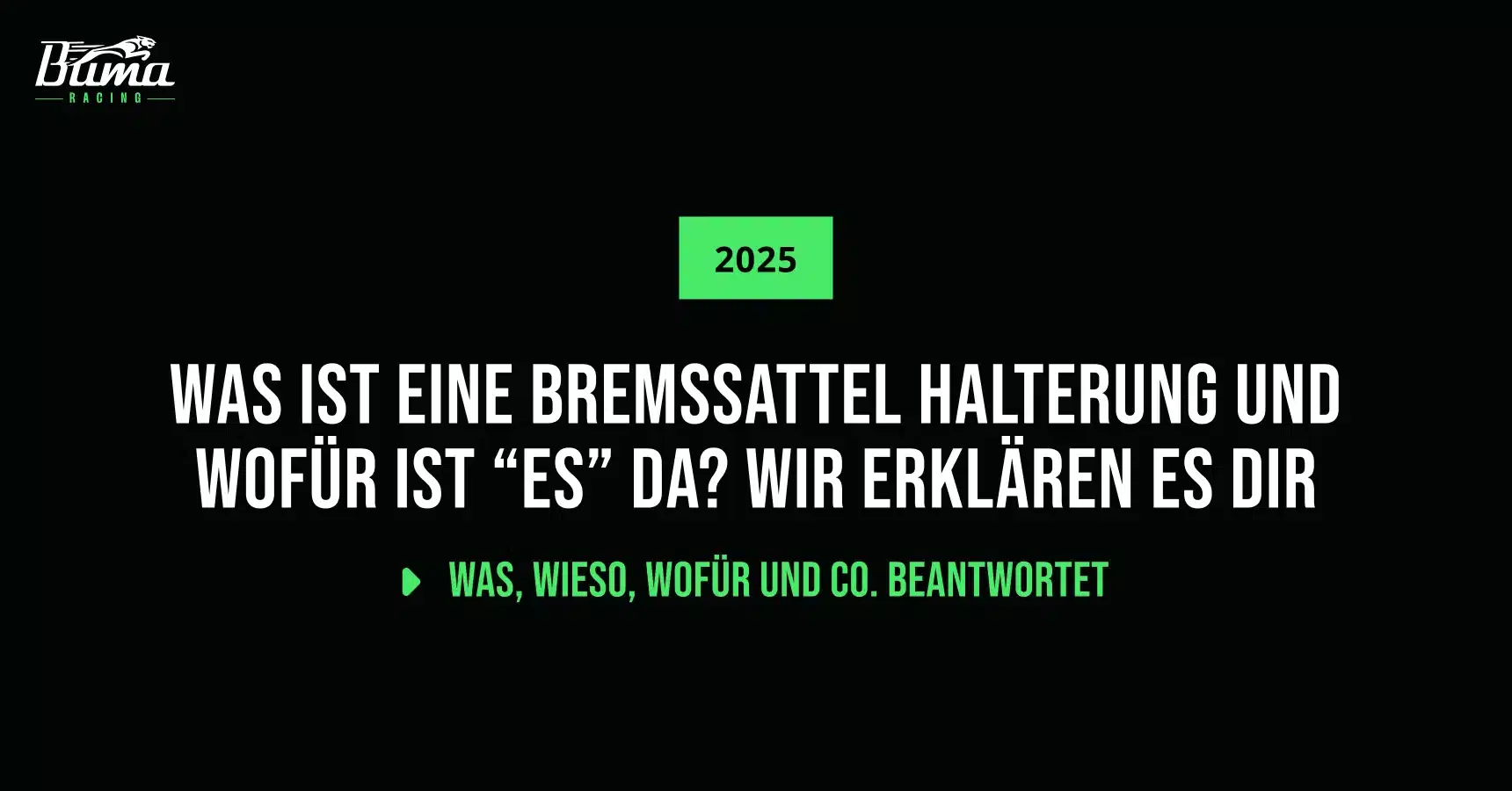 Was ist eine Motorrad Bremssattel Halterung und wofür ist “es” da? Blog artikel Buma Ratgeber thumbnail bild
