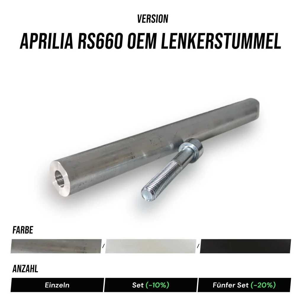 Produktbild Original Aprilia RS660 Lenkerstummel OEM Ersatz Lenkerstummel Clip Ons Aprilia RS660