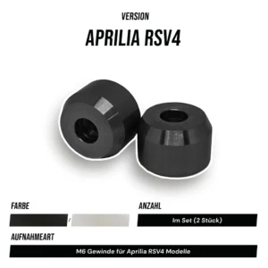 Thumbnail 1 for Aprilia RSV4 Lenkerenden Lenkergewichte Schwer Edelstahl RACE PRO BIG