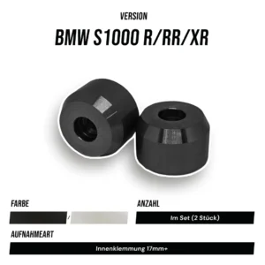 Thumbnail 1 for BMW S1000RR Lenkerenden Lenkergewichte Schwer Edelstahl RACE PRO BIG