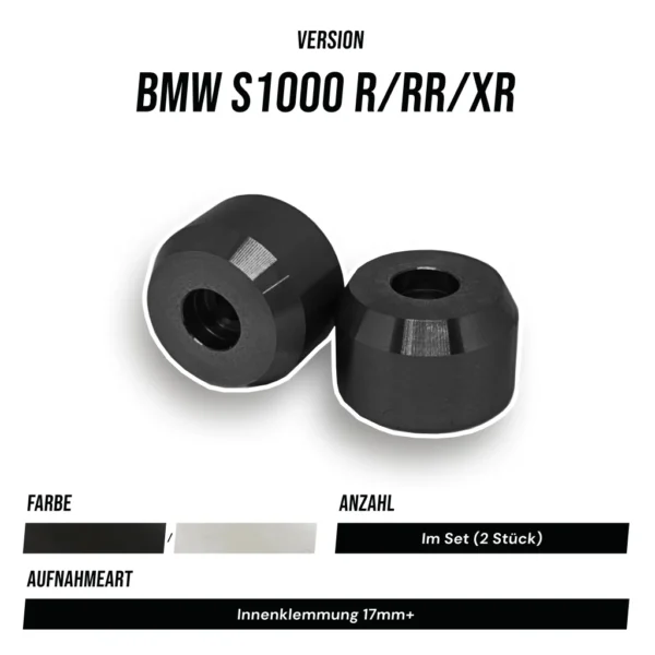 BMW S1000RR Lenkerenden Lenkergewichte Schwer Edelstahl RACE PRO BIG