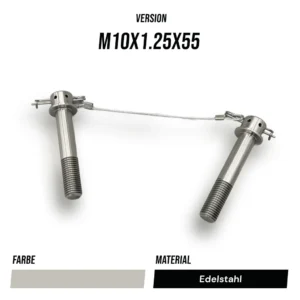 Thumbnail 1 for Edelstahl Bremssattel Schrauben mit Sicherungsdraht für Aprilia & Ducati