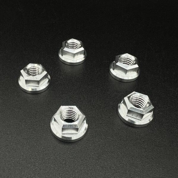 Motorrad Kettenradmuttern M8 Aluminium RACE (5er- oder 6er-Set)